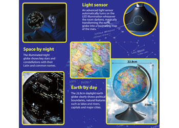  Brainstorm - 2 in 1 Globe Earth and Constellations 