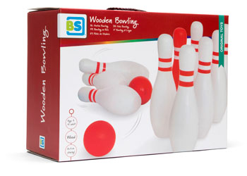 BS Toys – Red & White Bowling