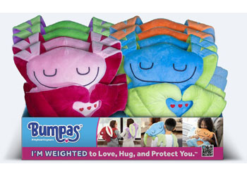 Bumpas – Assorted 35cm Weigted Plush Characters CDU8                                      