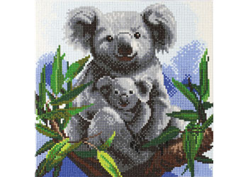 CrystalArt - Cuddly Koalas 30x30cm Kit