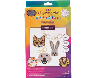CrystalArt - Perfect Pets Keyring Kit
