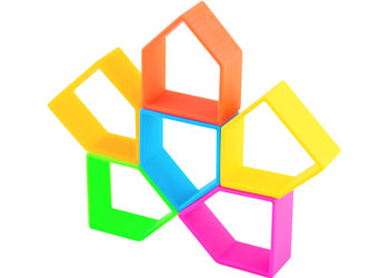 dena toys - KID 6pc + HOUSE 6pc Neon
