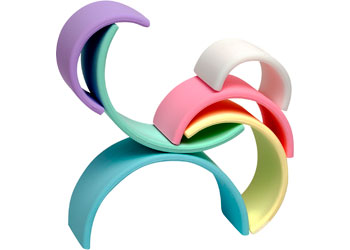 dena toys - RAINBOW 6pc Pastel