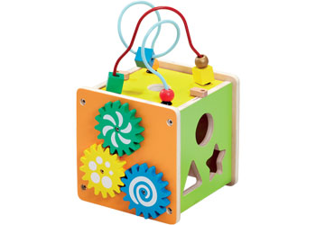ELC - Wooden Small Activity Cube 