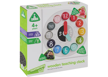 ELC - Wooden Teaching Clock                                                               