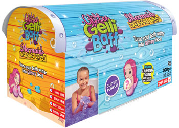 Glitter Gelli Baff - Mermaid Treasure Chest Box - VPK6