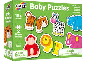Galt - Baby Puzzles - Jungle - 2pcs