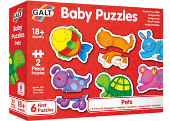 Galt - Baby Puzzles - Pets - 2pcs