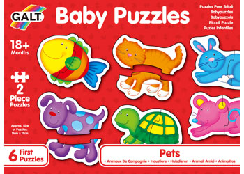 Galt - Baby Puzzles - Pets - 2pcs