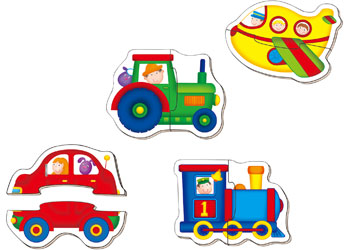 Galt - Baby Puzzles - Transport - 2pcs