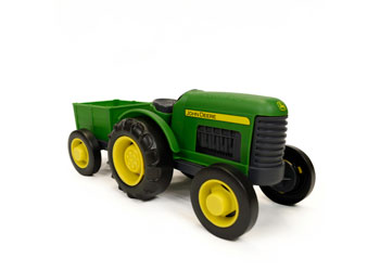 Green Toys - John Deere Tractor & Board Book      