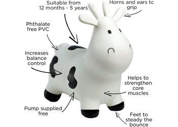 Happy Hopperz - White Cow                                                             