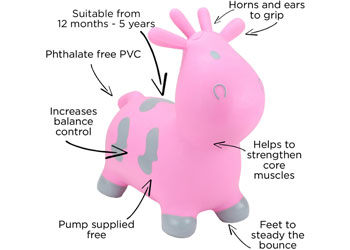 Happy Hopperz - Pink Cow                                                                  