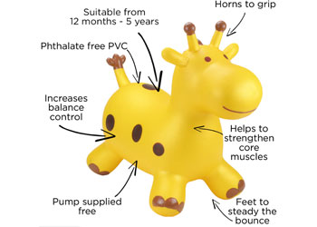 Happy Hopperz - Gold Giraffe                                                              