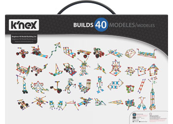 knex - Beginner Building Set 141 pieces 40 builds