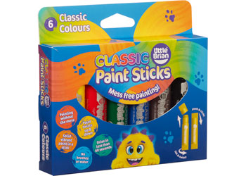 Little Brian Paint Sticks - Classic 6 pk