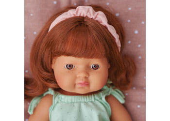Miniland - Baby Doll - Caucasian Redhead Girl 38cm                                        