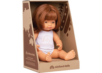 Miniland - Baby Doll - Caucasian Redhead Girl 38cm                                        