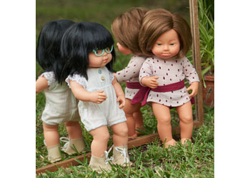 Miniland - Baby Doll - Caucasian Girl with Down Syndrome 38cm                             