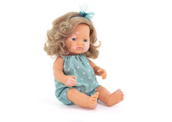 Miniland -Mf&M Baby Doll Girl W/Vitiligo 38Cm     