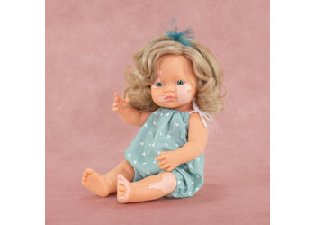 Miniland -Mf&M Baby Doll Girl W/Vitiligo 38Cm     
