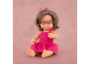 Miniland -Mf&M Baby Doll Girl W/Down Synd.38Cm    