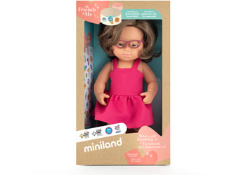Miniland -Mf&M Baby Doll Girl W/Down Synd.38Cm    