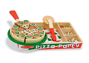 Melissa & Doug – Pizza Party Cutting Food