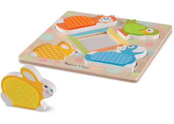 M&D - First Play - Touch & Feel Puzzle - Pets