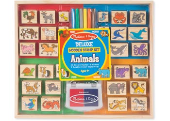 M&D - Deluxe Wooden Stamp Set - Animals