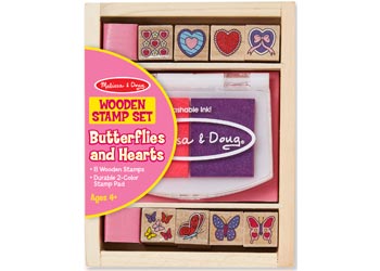M&D - Butterfly And Hearts Stamp Set
