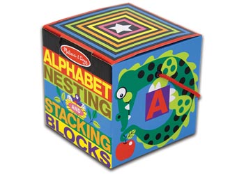 Melissa & Doug – Alphabet Nesting & Stacking Blocks