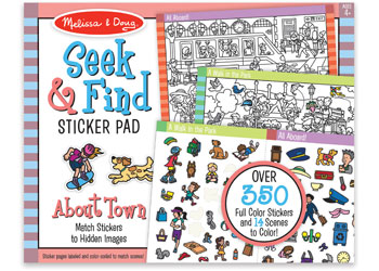 M&D - Seek & Find Sticker Pad - Around Town