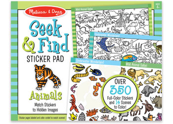 M&D - Seek & Find Sticker Pad- Animals