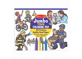 M&D - Jumbo Colouring Pad - Town