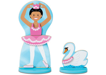 M&D - Ballerina Fairy Magnetic Dress Up Play Set