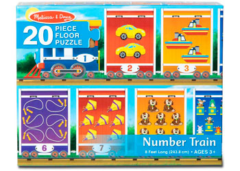 M&D - Number Train Floor Puzzle - 20pc