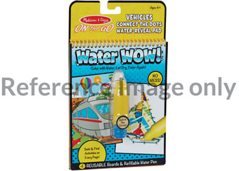 M&D - On The Go - Water WOW! Connect the Dots - Vehicles