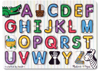 Melissa & Doug - See-Inside Alphabet Peg Puzzle