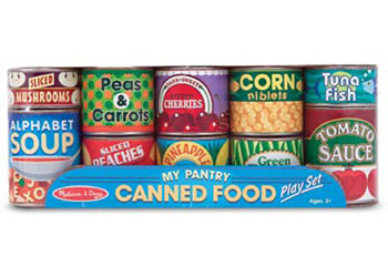 M&D – Play Food Cans – Set of 10