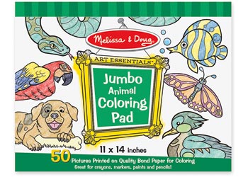 M&D - Jumbo Colouring Pad - Animals