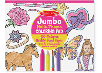 Melissa & Doug - Jumbo Colouring Pad Pink - 27x35cm