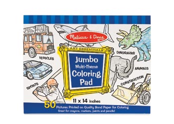 M&D - Jumbo Colouring Pad - Blue