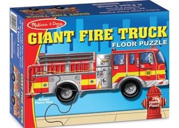 Melissa & Doug - Giant Firetruck Puzzle 24 Pieces