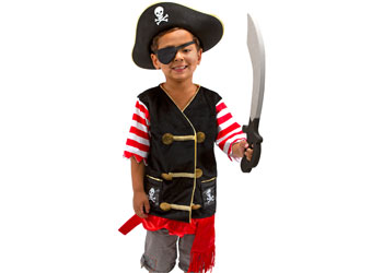 M&D - Pirate Role Play Costume Set - Pack of 3                                            