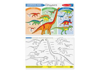 Melissa & Doug - Dinosaurs Colour-A-Mat Bundle of 6