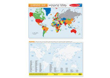 Melissa & Doug – World Map Write-a-Mat Bundle of 6