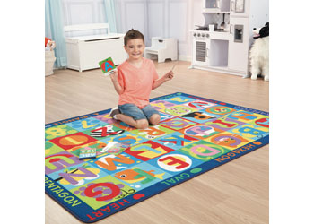 M&D - Jumbo ABC-123 Rug with Playing Cards