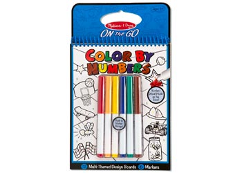 M&D - On The Go - Color by Numbers Book - Blue