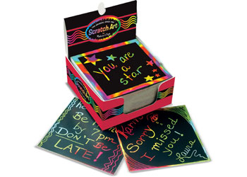 M&D - Scratch Art Rainbow Mini Notes Box